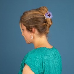 PINCE A CHEVEUX PENSEE MAUVE