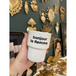 GOBELET BONJOUR LA FLEMME