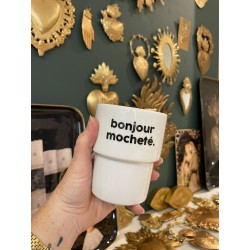 GOBELET BONJOUR MOCHETE