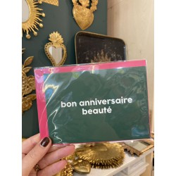 Carte + enveloppe anniversaire bichette - Félicie Aussi