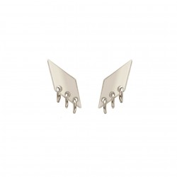 BOUCLES D'OREILLES ROCK ARGENT