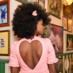 PINCE A CHEVEUX COEUR ROSE