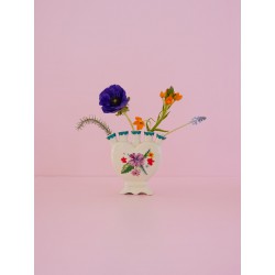 VASE EN CERAMIQUE FLEURI