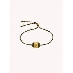 BRACELET BLACK TALISMAN OR