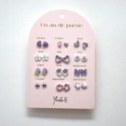 12 PAIRES DE BOUCLES...