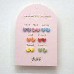 7 PAIRES DE BOUCLES...