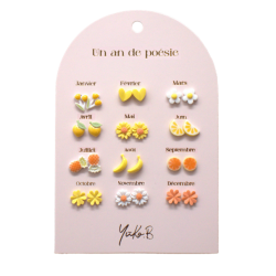12 PAIRES DE BOUCLES...