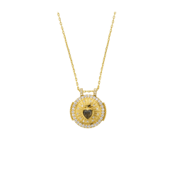 COLLIER LABRADORITE HEART...