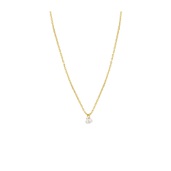 COLLIER WHITE CRYSTAL HEART OR