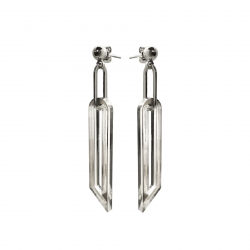 BOUCLES D'OREILLES AIR ARGENTE