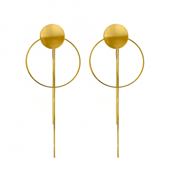 BOUCLES D'OREILLES LUNA DOREE