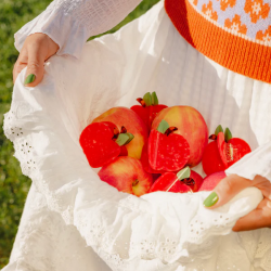 PINCE A CHEVEUX POMME