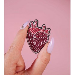 BROCHE "COEUR HUMAIN"