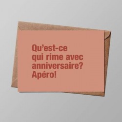 CARTE "ANNIVERSAIRE APERO"