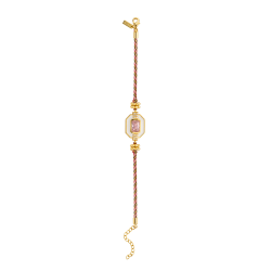 BRACELET WHITE ART DECO OR