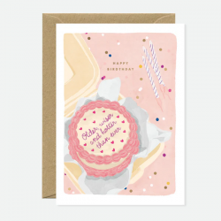 CARTE OLDER WISER CAKE