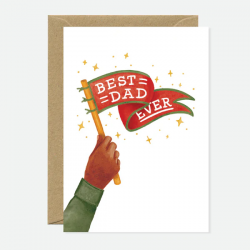 CARTE BEST DAD FLAG