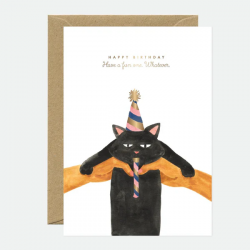 CARTE GOLD WHATEVER CAT BDAY