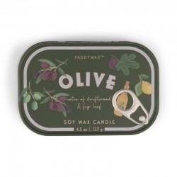 BOUGIE OLIVE PRINTED TIN