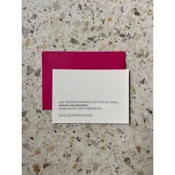 CARTE + ENVELOPPE...