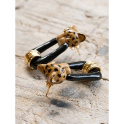 BOUCLES D'OREILLES NOIRES...