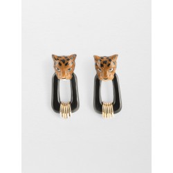 BOUCLES D'OREILLES NOIRES...