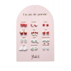 12 PAIRES DE BOUCLES...
