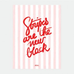 POSTER STRIPE NEW BLACK
