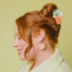 PINCE A CHEVEUX POT DE FLEURS