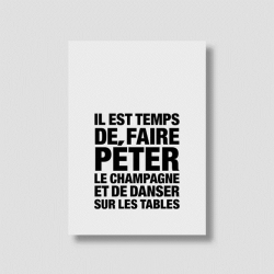 CARTE "IL EST TEMPS DE...