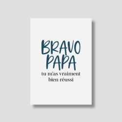 CARTE "BRAVO PAPA"