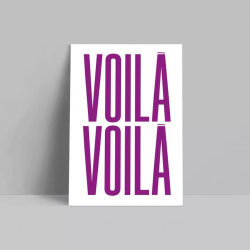 CARTE "VOILA VOILA"
