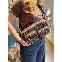 LA BANANE 90'S LEOPARD NOIR