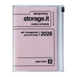 AGENDA A6 STORAGE.IT PINK 2026