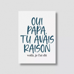 CARTE "OUI PAPA"