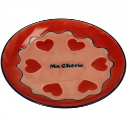 ASSIETTE COEURS "MA CHERIE"