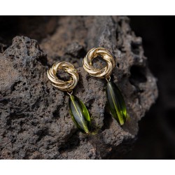 BOUCLES D'OREILLES NORMA VERT