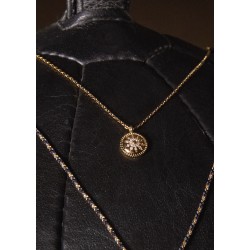 COLLIER GOLD FLOWER OR