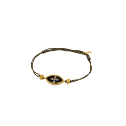 BRACELET BLACK CHENNAI IRIS OR