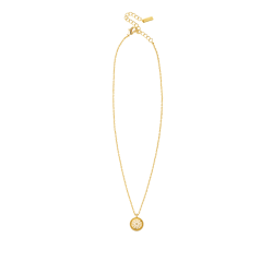 COLLIER IVORY FLOWER OR