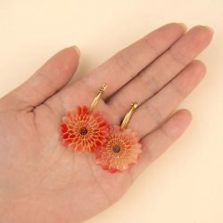 BOUCLES D'OREILLES DAHLIA
