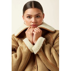 VESTE MONIA LAMMY NATURAL