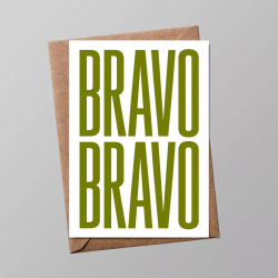 CARTE "BRAVO BRAVO"