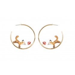 BOUCLES D'OREILLES RENARD...