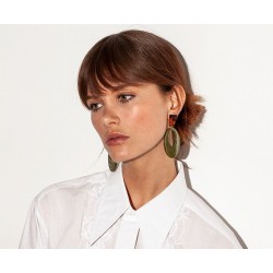 BOUCLES D'OREILLES ZEPHIR KAKI