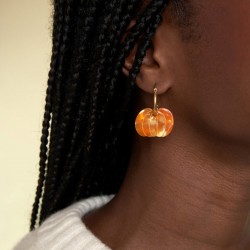 BOUCLES D'OREILLES CITROUILLE