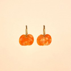 BOUCLES D'OREILLES CITROUILLE