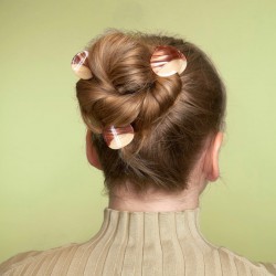 MINI PINCE A CHEVEUX CHATAIGNE