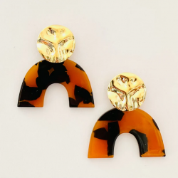 BOUCLES D'OREILLES FAUVE