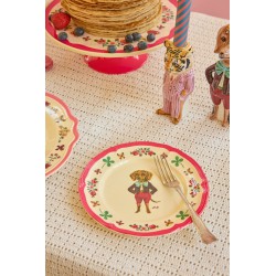 ASSIETTE VINTAGE ROUGE KISS...